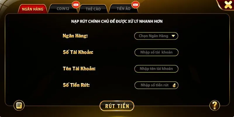 Cách thức rút tiền SANCLUB về tài khoản 